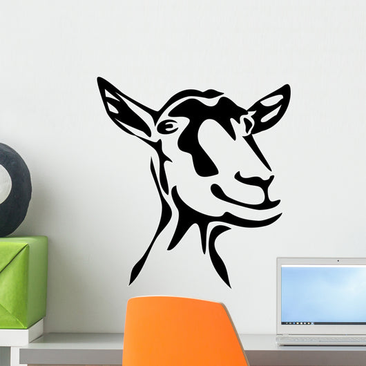 head of goat Wall Decal