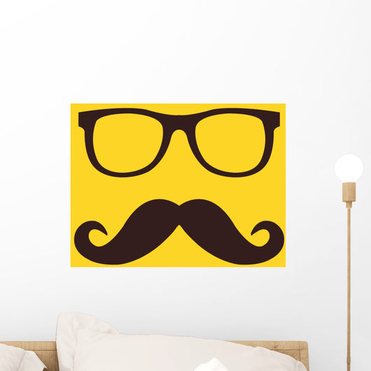 Vector Mustache and Glasses Icon