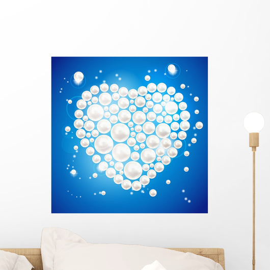 Pearl Heart Vector Illustration