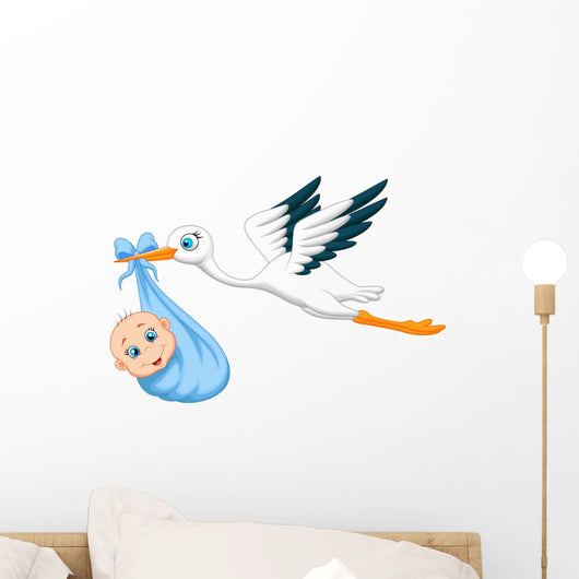 Stork With Baby