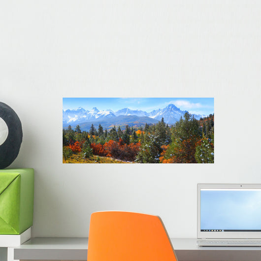 Panoramic view of Rocky mountains
