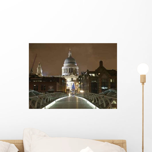 St Paul's Cathedral Christmas Wall Decal