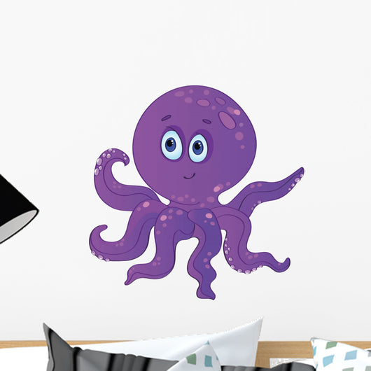 Cute Baby Octopus Wall Decal