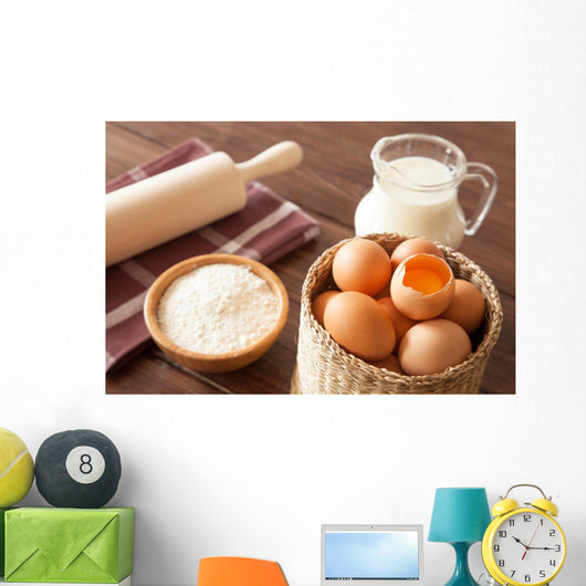 Eggs Milk and Flour