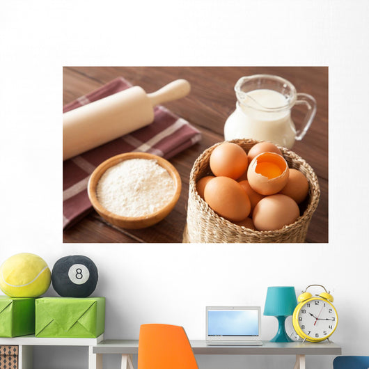 Eggs Milk and Flour