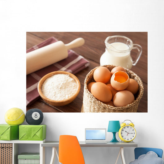 Eggs Milk and Flour