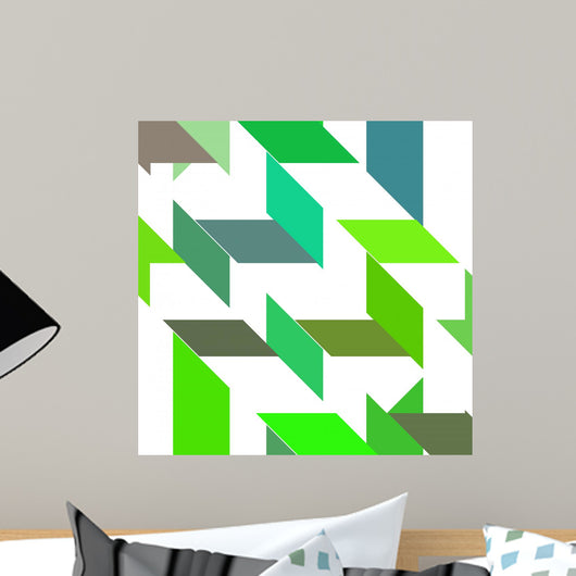 Abstract Geometric Shape Color Background Wall Mural