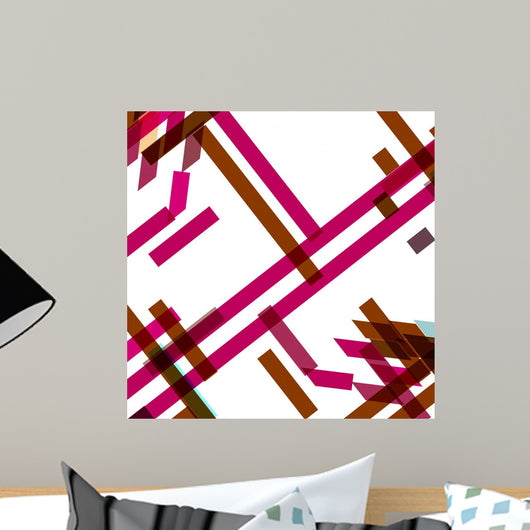 Abstract Geometric Shape Color Background Wall Mural