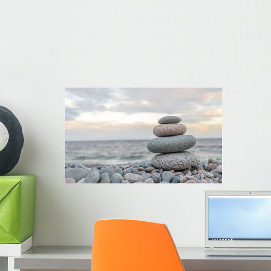 Small zen stone tower