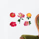Collection of Five Roses Wall Decal