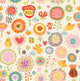Floral with Birds Seamless Wall Decal