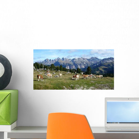 Cow Pasture Sella Pass Wall Decal