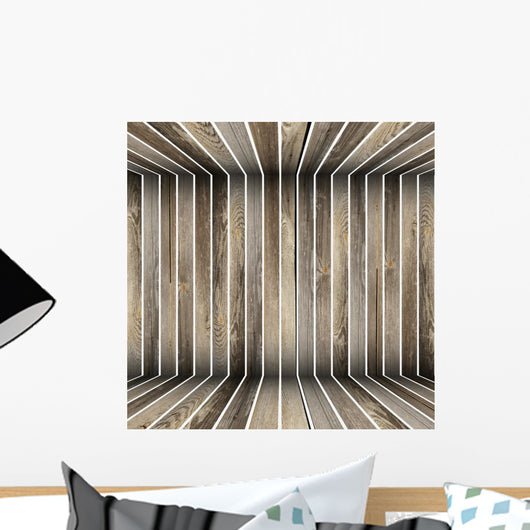 abstract 3d wooden structure