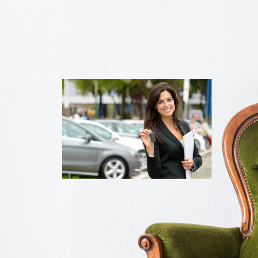 Car sales woman