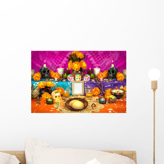Mexican day of the dead altar (Dia de Muertos)