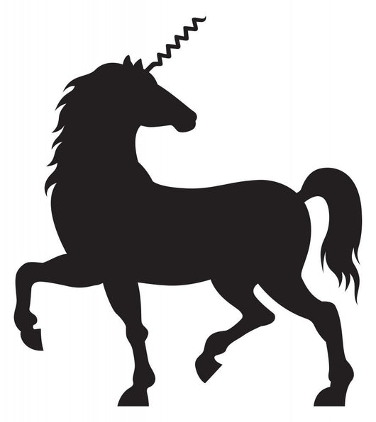 Corkscrew Unicorn Wall Decal