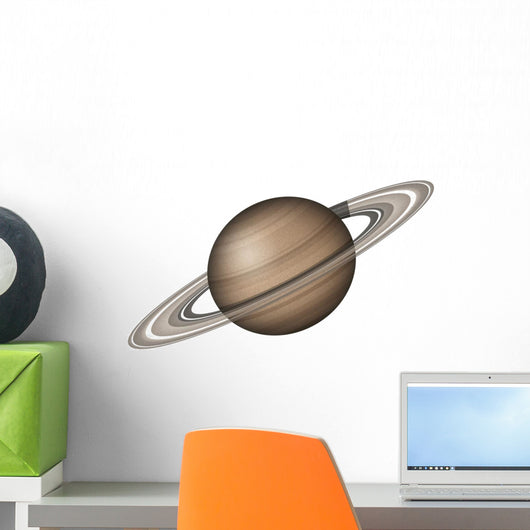 Planet Saturn Isolated on White
