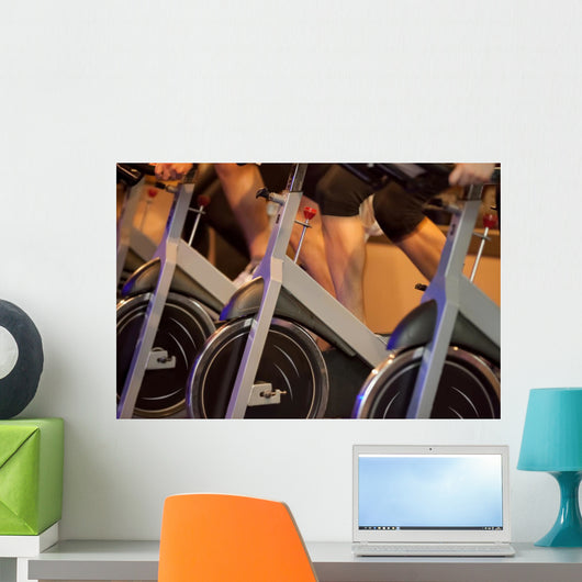 Indoor Bicycle Cycling Gym Wall Decal