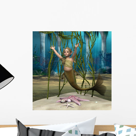 Little Mermaid Wall Mural