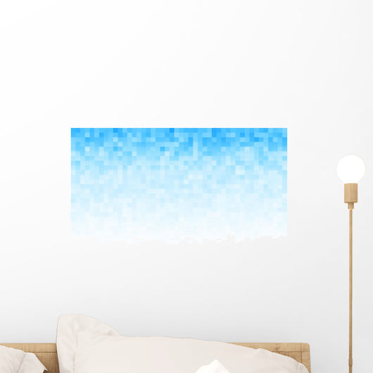 Abstract Gradient Pixel Wall Decal