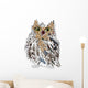 Owl on a white background, vector illustration. Wall Decal