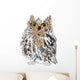 Owl on a white background, vector illustration. Wall Decal