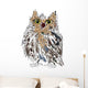 Owl on a white background, vector illustration. Wall Decal