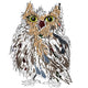 Owl on a white background, vector illustration. Wall Decal