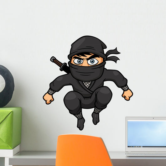 Vector illustration of Cartoon Ninja