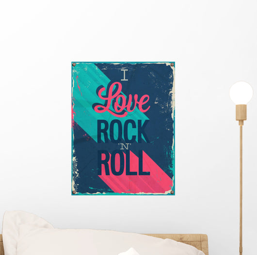 I Love Rock and Roll Vector Illustration