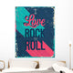 I Love Rock and Roll Vector Illustration