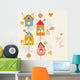 Floral with Birds Wall Decal