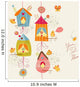 Floral with Birds Wall Decal
