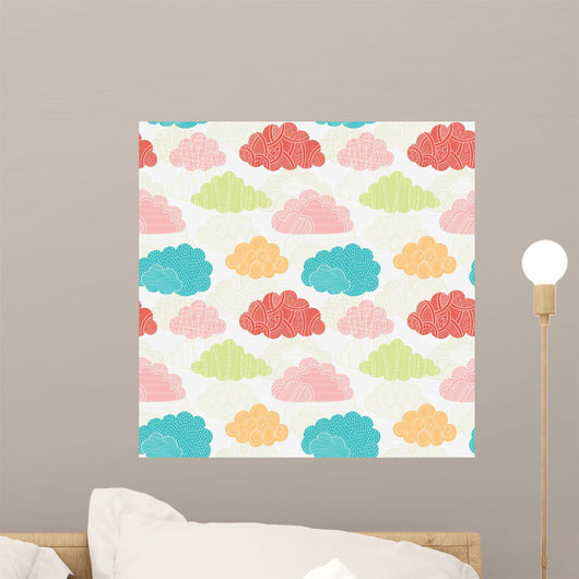 Clouds seamless pattern Wall Mural