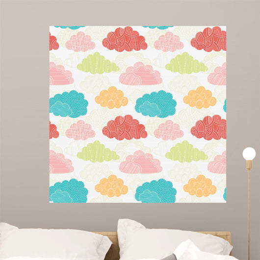Clouds seamless pattern Wall Mural