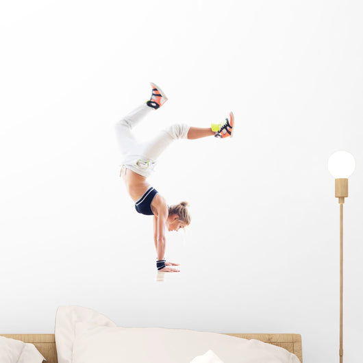 Female Hip Hop Dancer Wall Decal