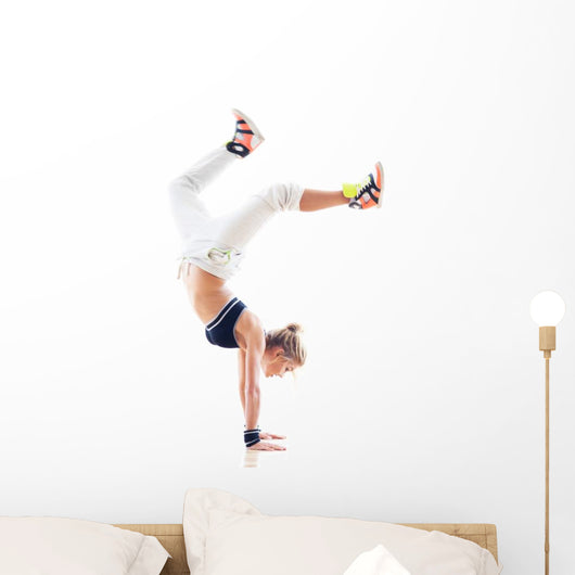 Female Hip Hop Dancer Wall Decal