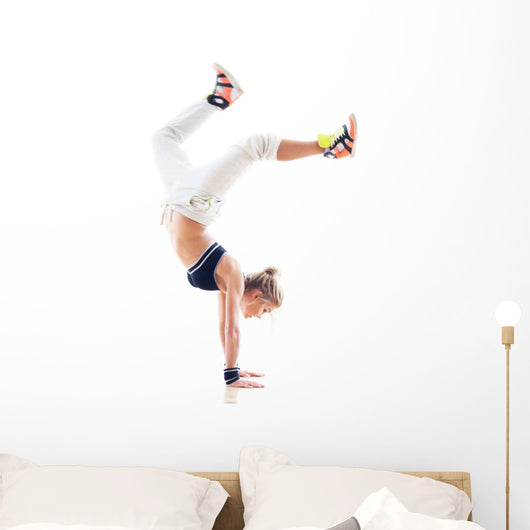 Female Hip Hop Dancer Wall Decal
