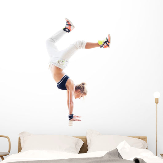 Female Hip Hop Dancer Wall Decal
