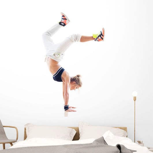 Female Hip Hop Dancer Wall Decal