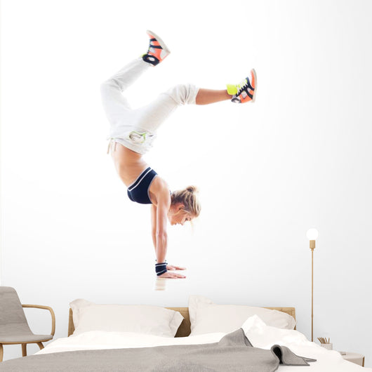 Female Hip Hop Dancer Wall Decal