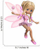 Cute Toon Ballerina Fairy in Pink Wall Decal