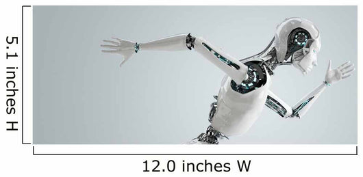 robot android women running