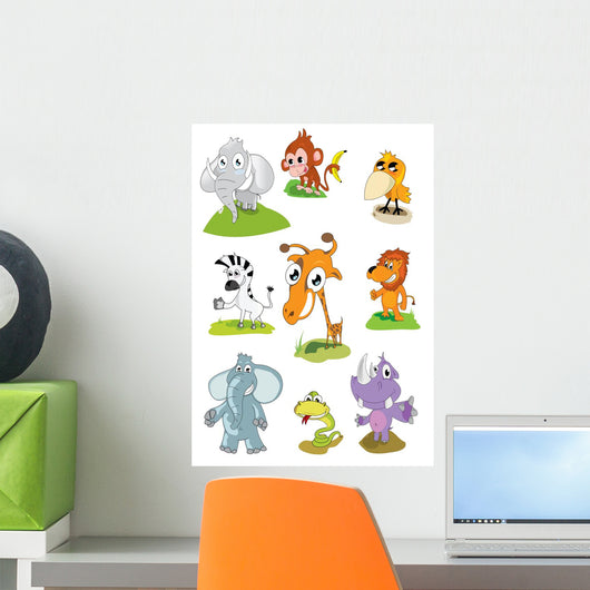 Animal Mix Wall Mural