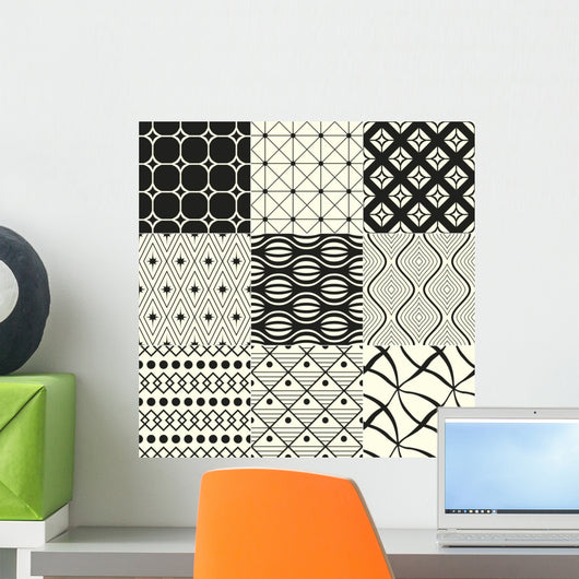 Abstract Geometric Black and Wall Decal