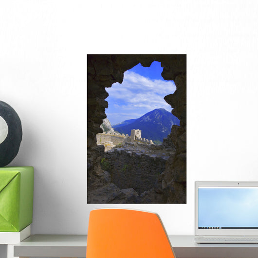 Roussillon Castle of Puilaurens Cathare Wall Mural