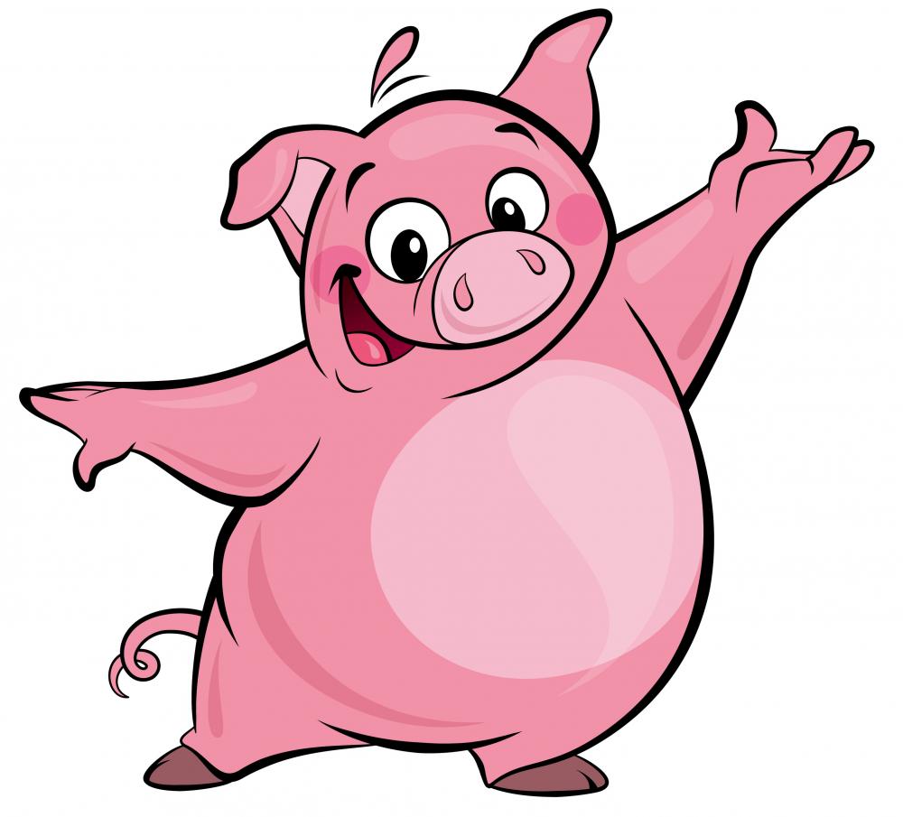 Cartoon Happy Cute Pink – Wallmonkeys