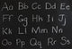 letters on a chalkboard Wall Mural