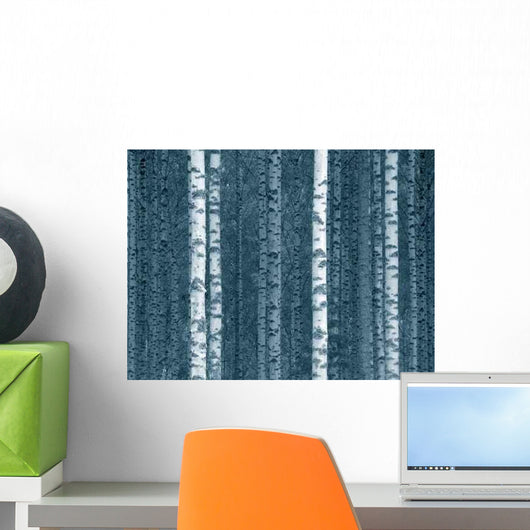Log Birch Finnish Forest Wall Decal