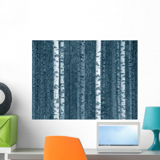 Log Birch Finnish Forest Wall Decal